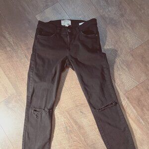 Current/Elliott black skinny jean 25